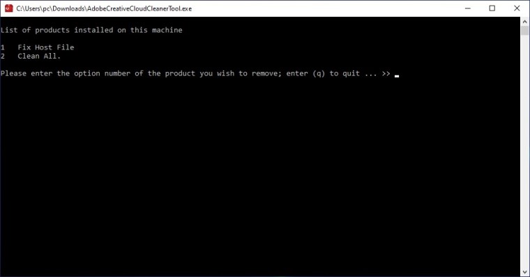 Adobe Creative Cloud Cleaner Tool 2