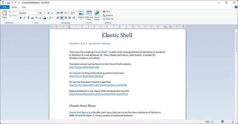 Classic Shell 1