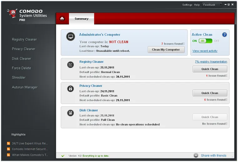 Comodo System Utilities 2