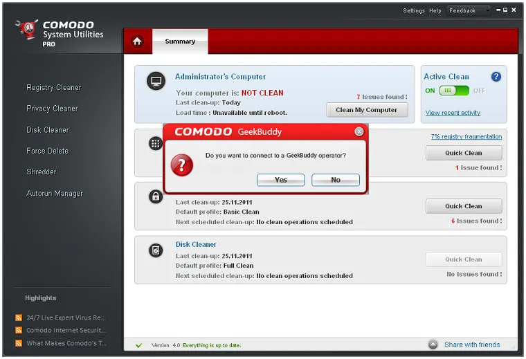 Comodo System Utilities 3