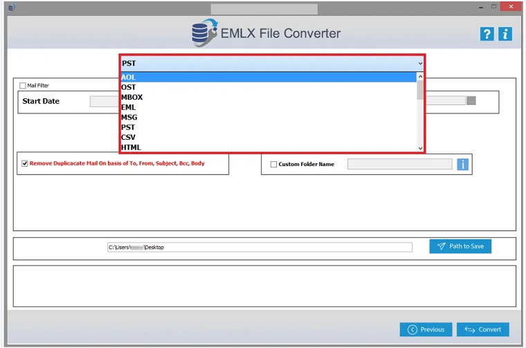 DRS EMLX File Converter 3