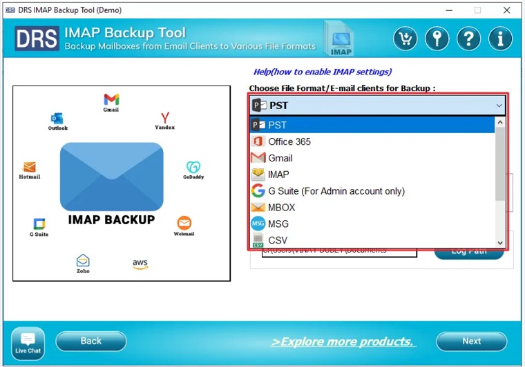 DRS IMAP Backup Tool 2