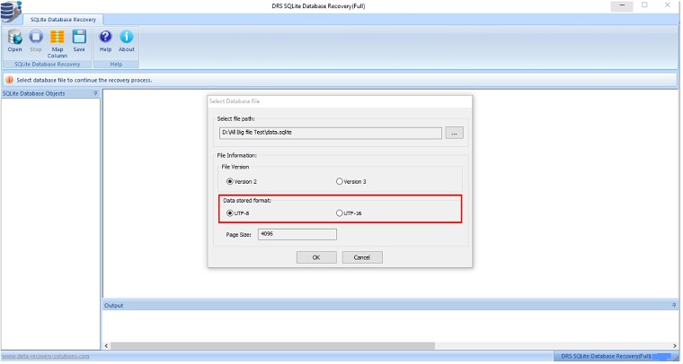 DRS SQLite Database Recovery Tool 2
