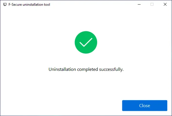 F-Secure Uninstallation Tool 3
