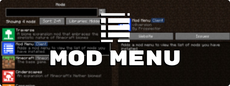 Minecraft Mod Menu 1