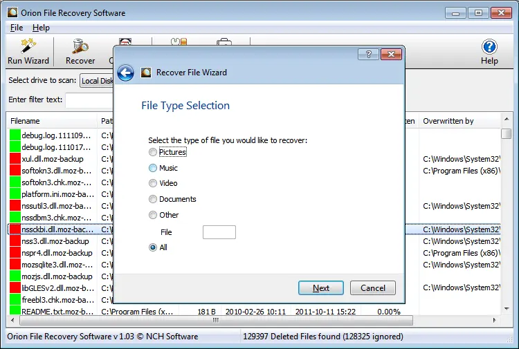 Orion File Recovery 2