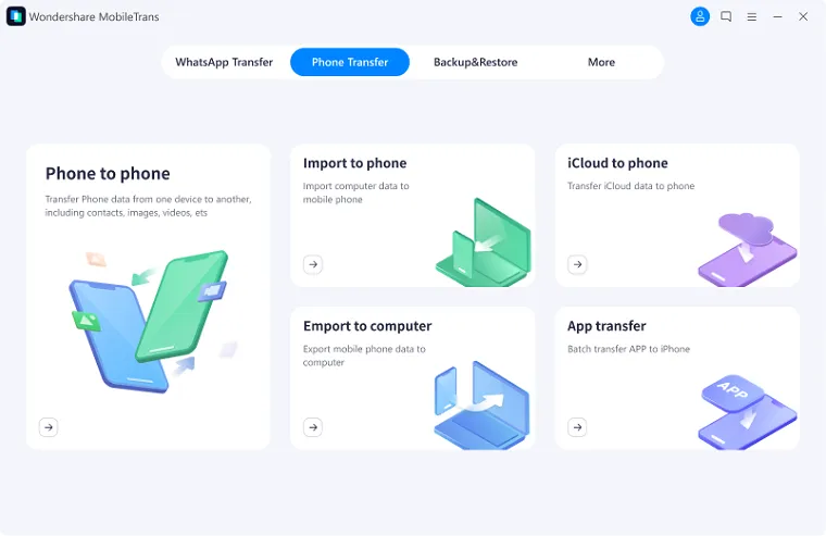 Wondershare MobileTrans 1