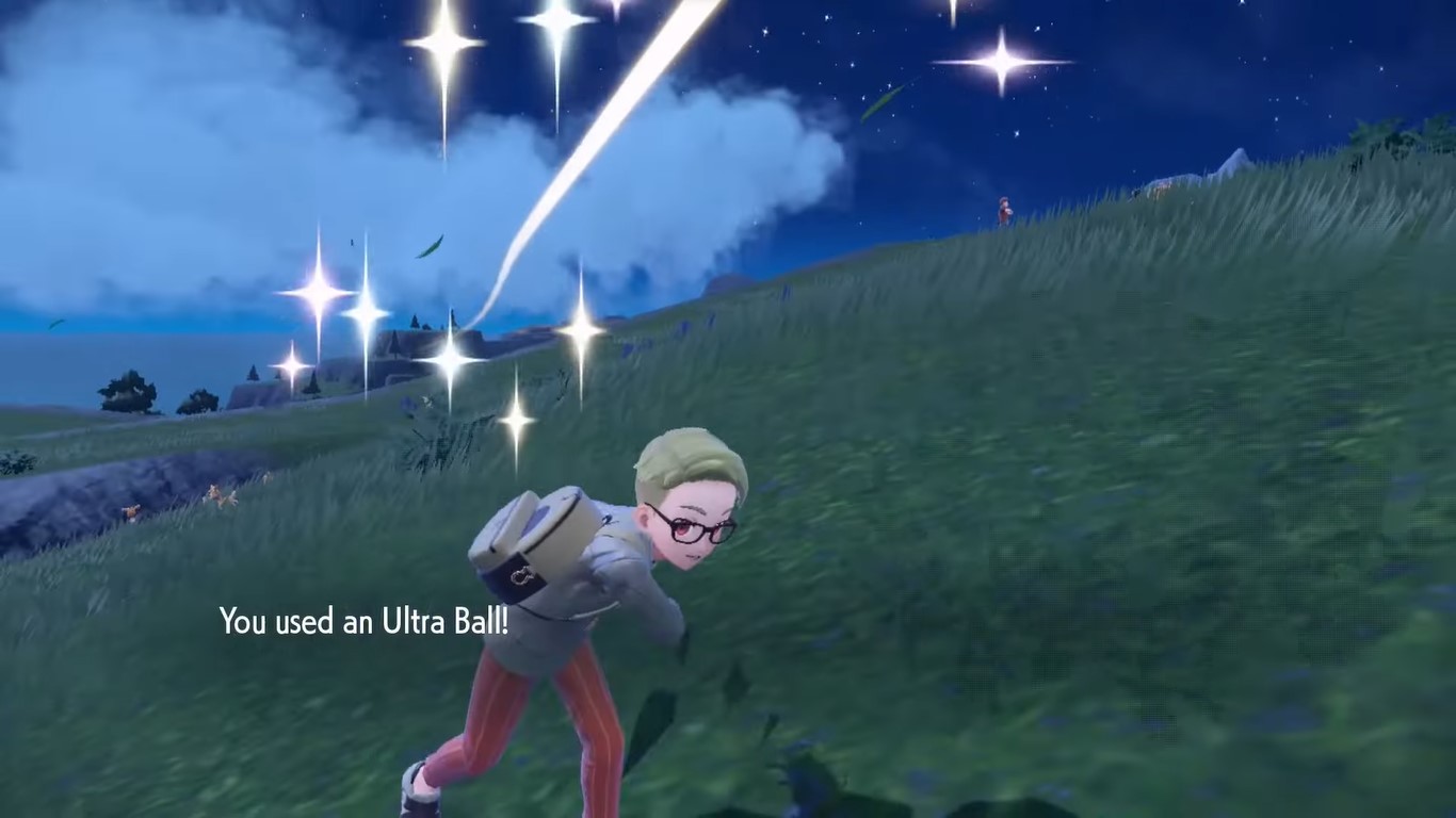 How to throw pokeball violet