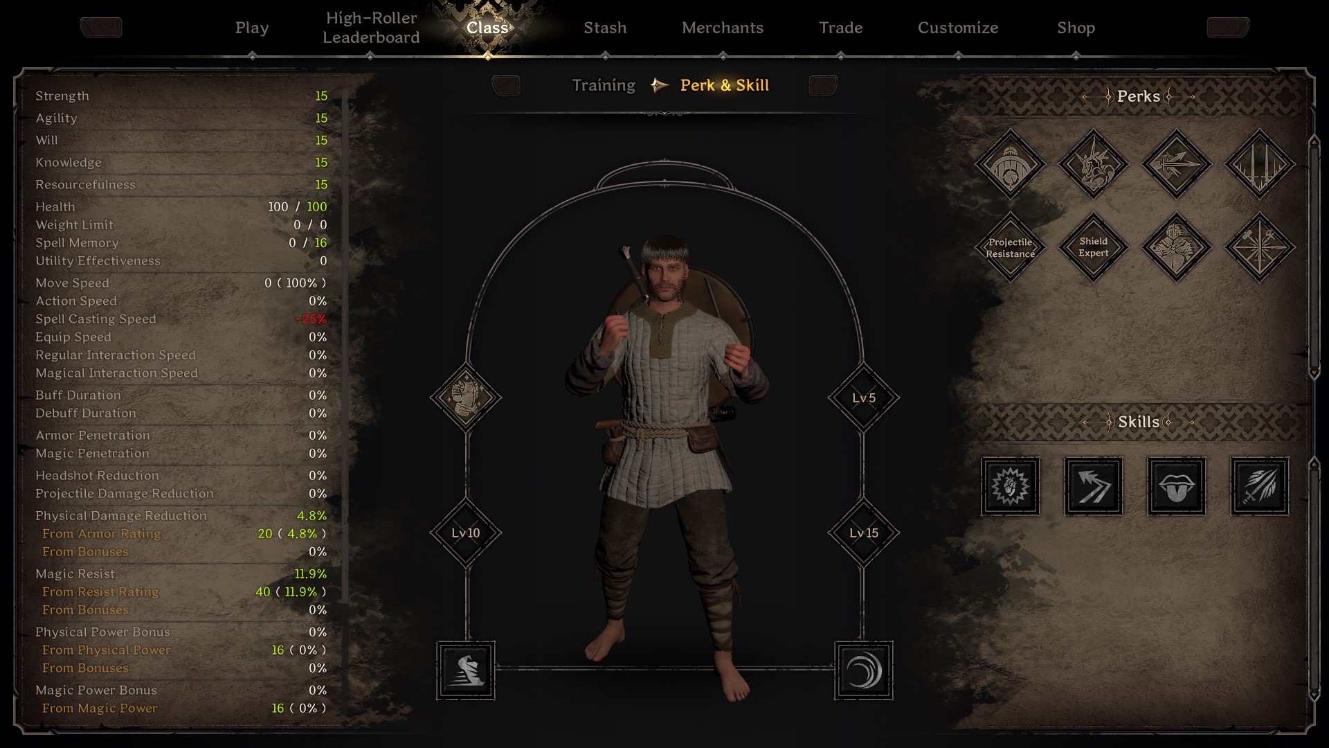 fighter perks and skills